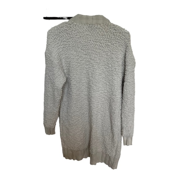 Zesica Women's Cardigan Sweater Long Sleeve Open Front Knit S Cream‎ - Picture 3 of 5